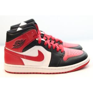 Nike Jordan 1 Mid Alternate Bred Toe Sz 7 Youth